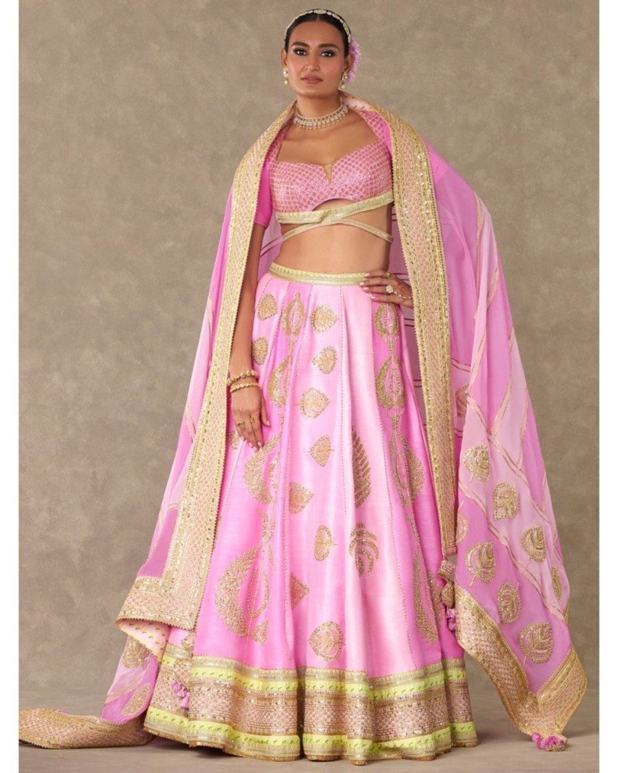 Womens House of Masaba | Barfi Pink Sitara Dil Lehenga Set