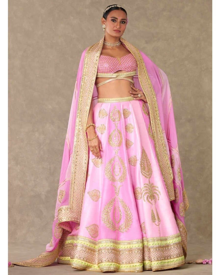 Womens House of Masaba | Barfi Pink Sitara Dil Lehenga Set