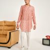 Mens Project Bandi | Rose Sitara Malai Cotton Kurta Pajama Set