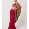 Womens Siddhartha Bansal | Earthy Brown Hand Embroidered Shrug Set