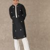 Mens House of Masaba Mens | Black Tassel Kurta Set