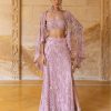 Bridal Arpita Mehta | Baby Orchid Embroidered Skirt Set