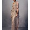 Womens Dolly J | Joyce Shimmer Tulle Draped Sari Set