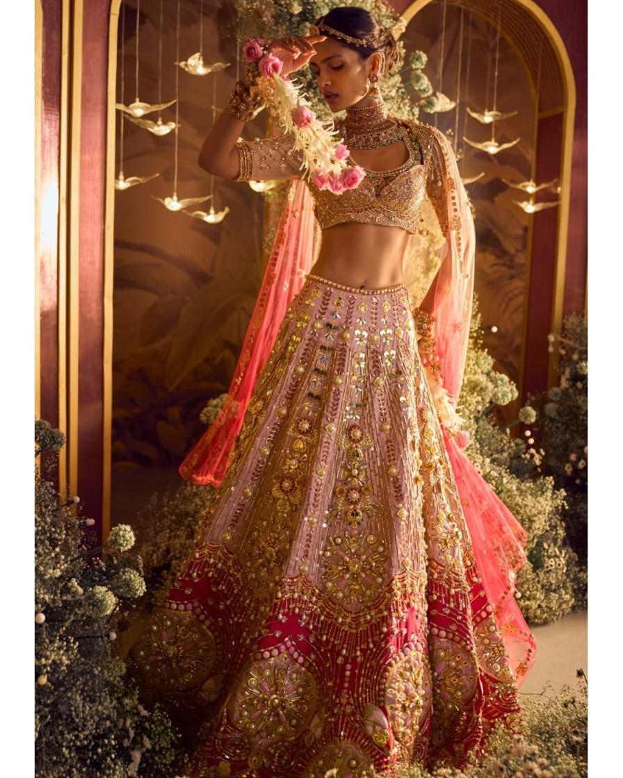 Womens Papa Don't Preach | Rosetta Lehenga Set