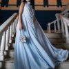 Womens Mala u0026 Kinnary | Ice Blue Mala Maxi Gown