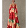 Womens House of Masaba | Salmon Candy Swirl Gown