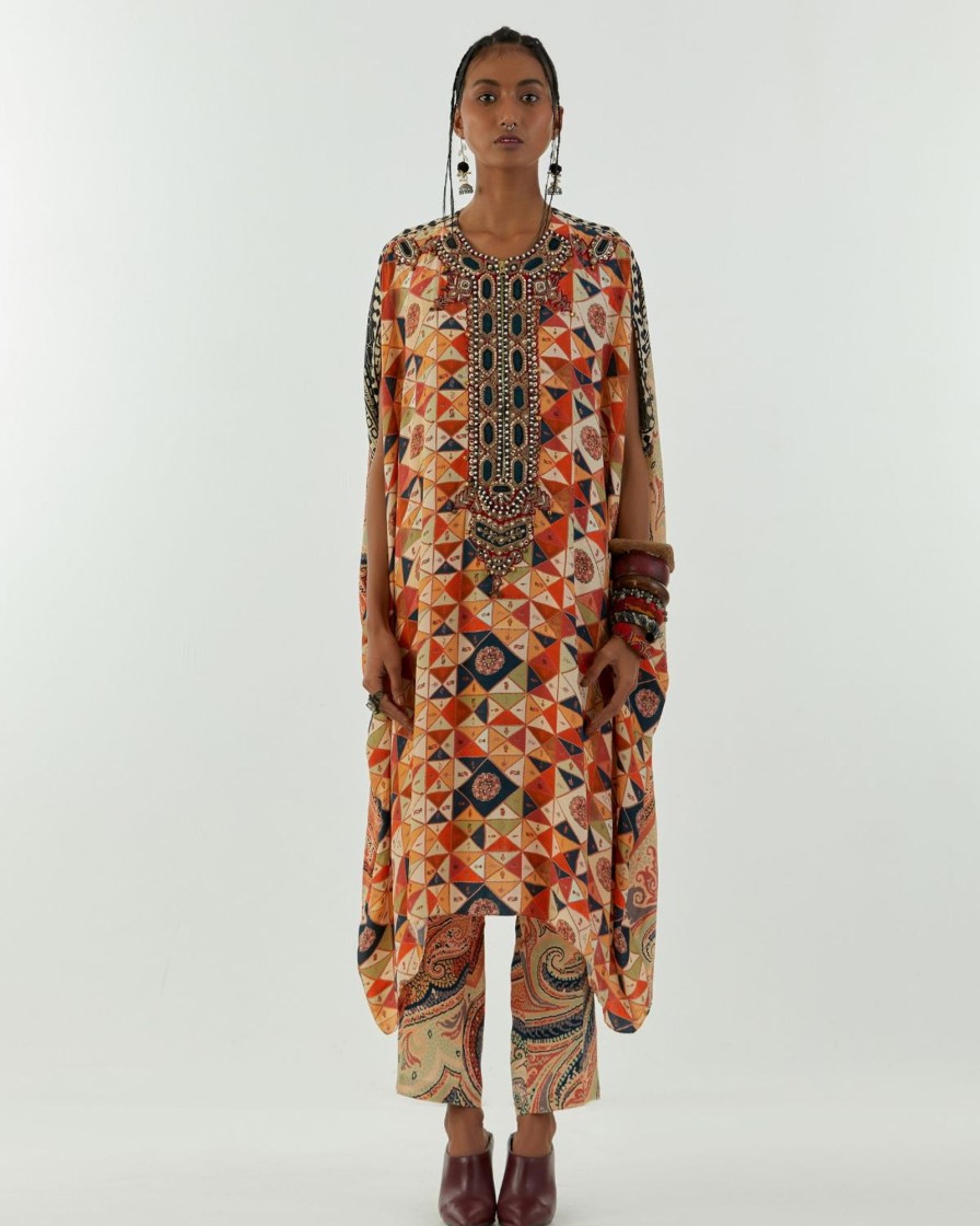 Womens Aseem Kapoor | Multi Ritu Kaftan Tunic Set