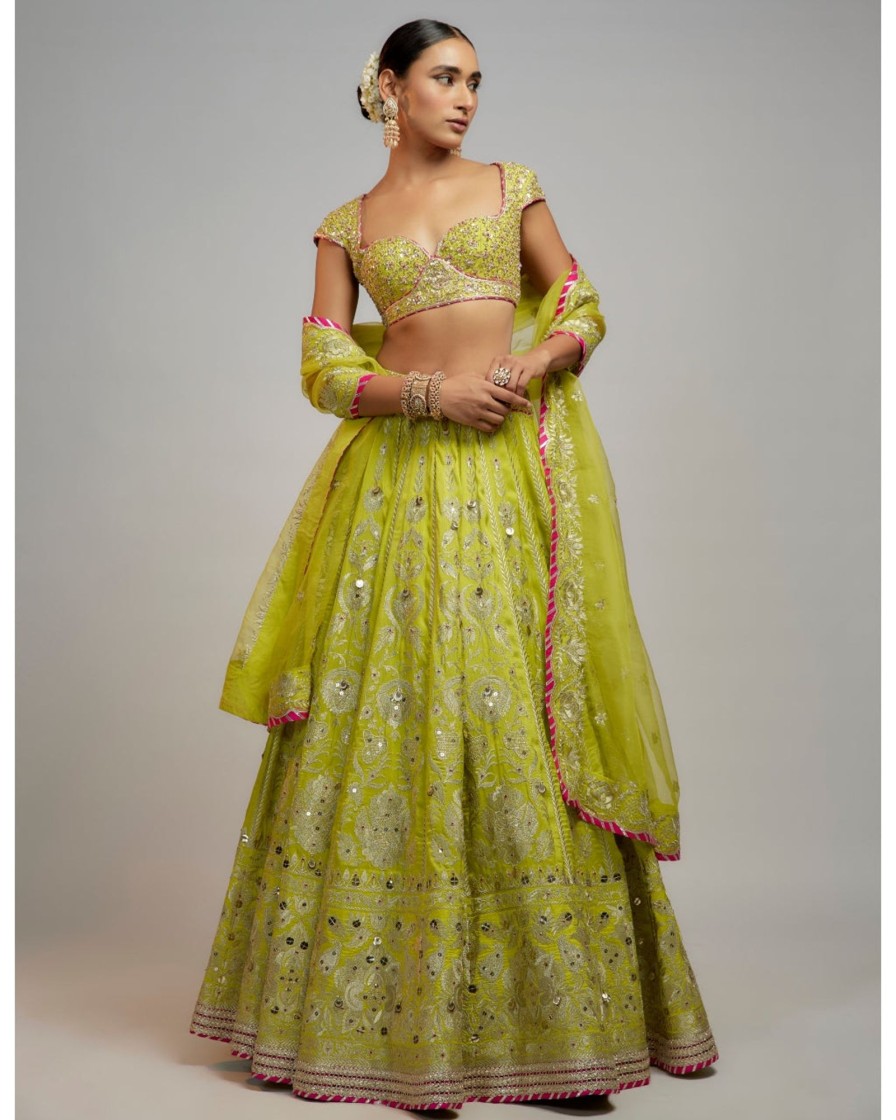 Bridal Gopi Vaid | Golconda Nayla Lehenga Set