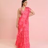 Womens Chamee and Palak | Lara Georgette Drape Sari Set