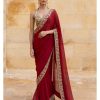 Womens Arpita Mehta | Classic Red Sari Set