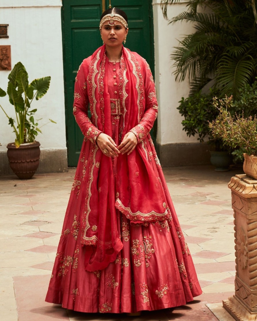 Womens Petticoat Lane | Jacket-Style Embroidered Anarakli