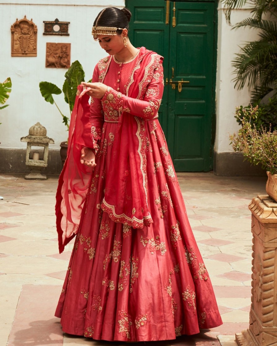 Womens Petticoat Lane | Jacket-Style Embroidered Anarakli