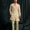 Mens Project Bandi | Martini Cotton Embroided Kurta With Matching Pajama