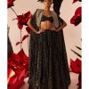 Womens Bhumika Sharma | Rosette Embroidered Cape U0026 Skirt Set