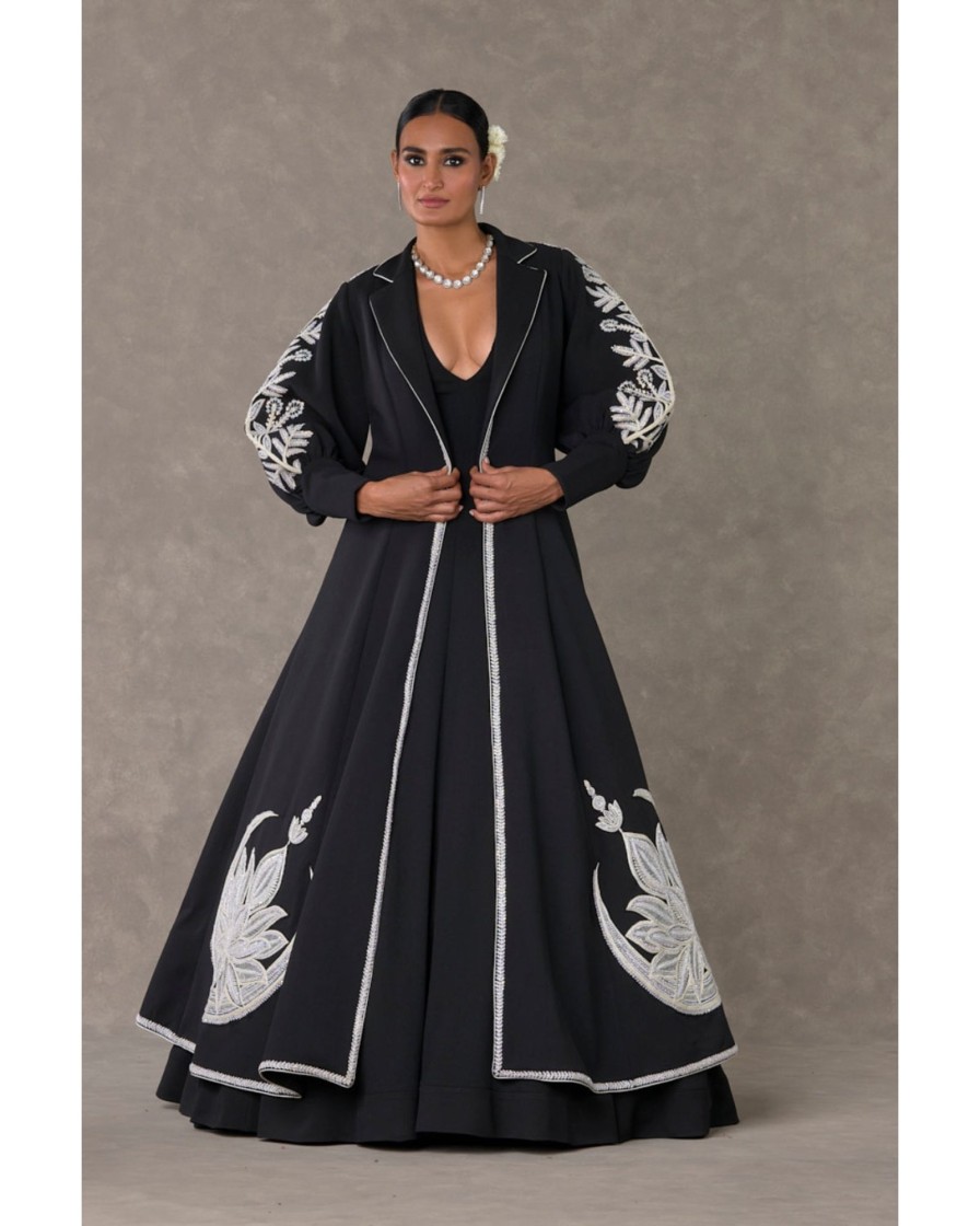 Womens House of Masaba | Black Chand Gown Set