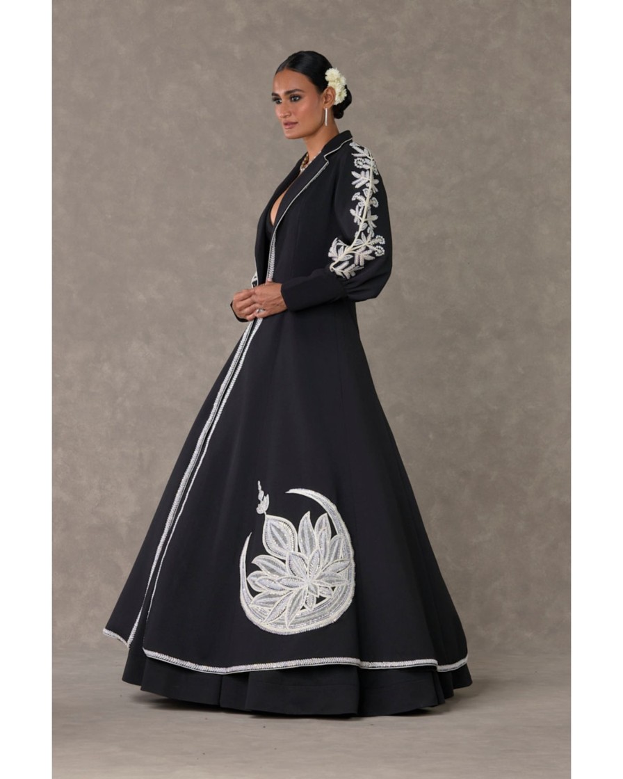 Womens House of Masaba | Black Chand Gown Set