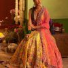 Womens Siddhartha Bansal | Signature Yellow Floral Embroidered Lehenga Set