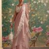 Womens Ridhi Mehra | Dusky Pink Dainty Sari Set