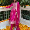 Womens Gopi Vaid | Golconda Aarohi Fuchsia Ag Set