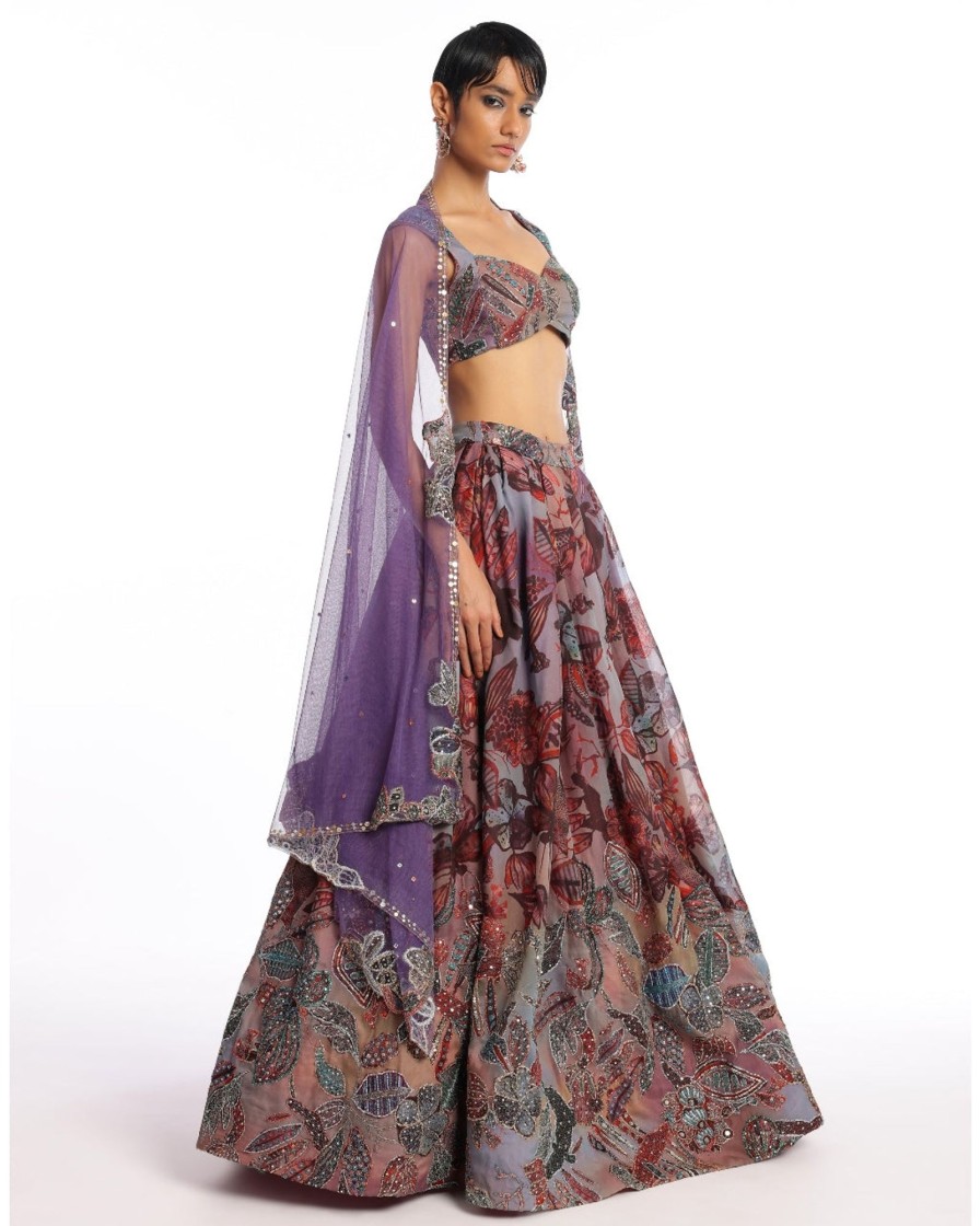 Womens Aisha Rao | Peaceful Pastures Lehenga Set