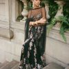 Womens Aisha Rao | Gilded Noir Lehenga Set