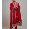 Womens Gopi Vaid | Golconda Aarohi Red Ag Set