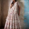 Womens Dolly J | Irene Ivory Raw Silk Bridal Lehenga