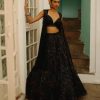 Bridal Geethika Kanumilli | Midnight Blossom Lehenga Set