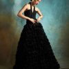 Womens Esha Sethi Thirani | Black Rose Gown