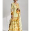 Womens Gopi Vaid | Yellow Friya Short Kurta Gharara Set