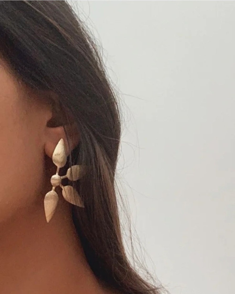 Womens KYNAH x Dhora India | Blooming Lotus Earrings