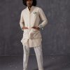 Mens Arjan Dugal | Champagne Ivory Kurta Set