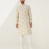 Mens Arjan Dugal | Lemon Berry Kurta Set