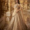 Bridal Seema Gujral | Gold Chandelier Lehenga Set