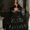 Bridal Seema Gujral | Chevron Sequin Lehenga Set