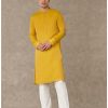 Mens House of Masaba Mens | Corn Yellow Shajara Kurta Set