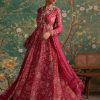 Womens Ridhi Mehra | Royal Fuchsia Print Flair Anarkali Set