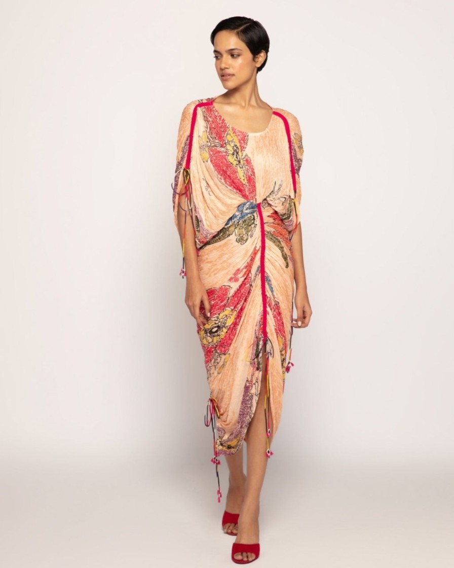 Womens Saaksha u0026 Kinni | Peach Periwinkle Sari Dress