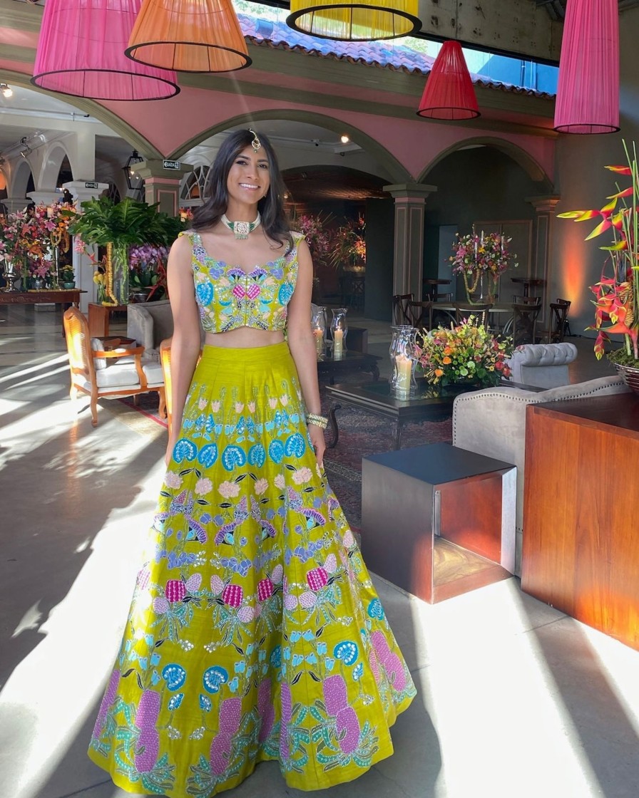 Bridal Sample Sale | Lime Lehenga Set | Sample Sale