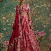 Bridal Ridhi Mehra | Royal Fuchsia Print Starlet Lehenga Set