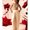 Womens Bhumika Sharma | Halter Embroidered Blouse With Ivory Pant