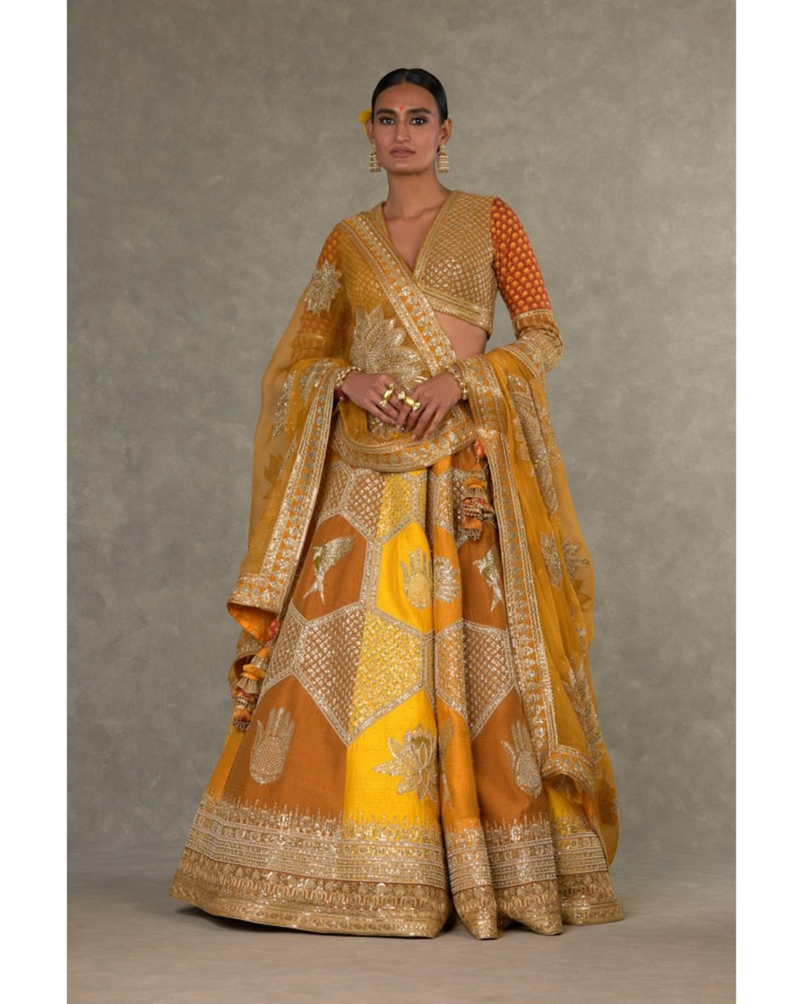 Bridal House of Masaba | Ochre Neel-Kamal Lehenga Set