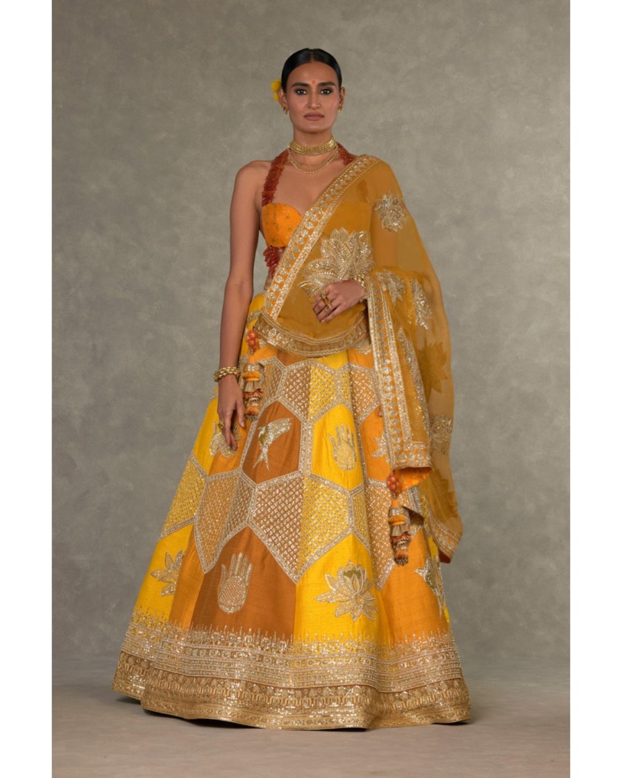 Bridal House of Masaba | Ochre Neel-Kamal Lehenga Set