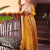 Womens Kalighata | Ochre Yellow Jacket Lehenga Set