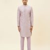 Mens SVA Menswear | Lilac Embroidered Sherwani With Pants