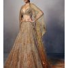 Womens Dolly J | Emma Shimmer Tulle Bridal Lehenga U0026 Cape Set