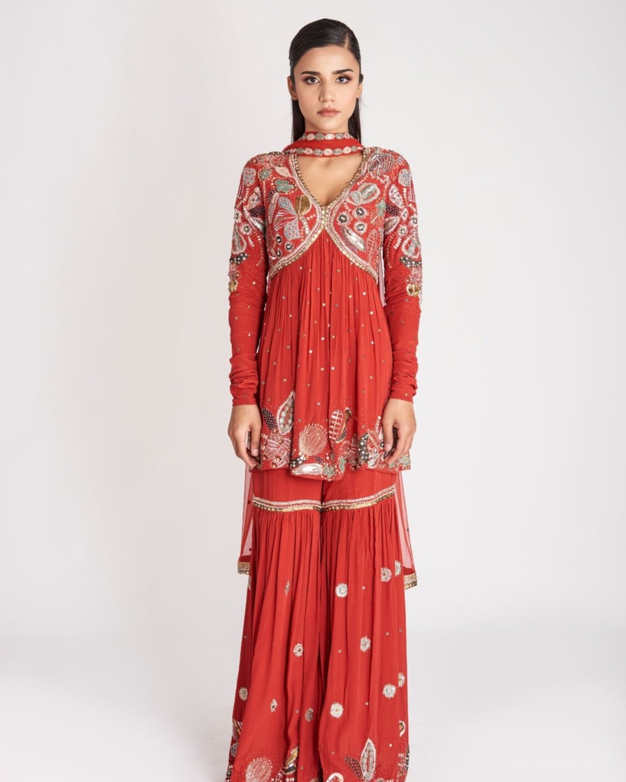 Womens Aisha Rao | Malati Gharara Set