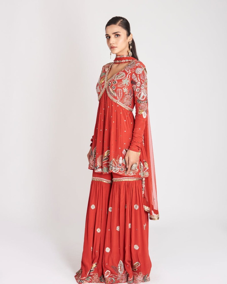 Womens Aisha Rao | Malati Gharara Set