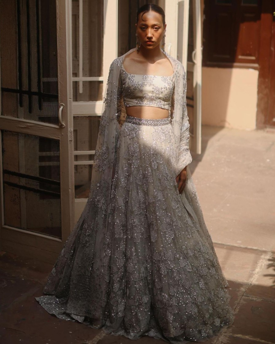 Bridal Geethika Kanumilli | Lunar Blossoms Lehenga