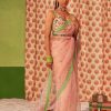 Womens Siddhartha Bansal | Powder Pink Silk Organza Embroidered Sari Set